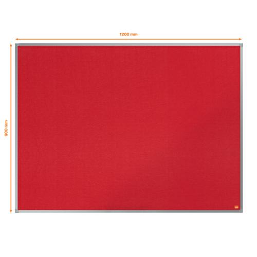 NOBO Tableau d'affichage en feutre Essence 1200x900 mm - rouge - 1904067 photo du produit Secondaire 1 L