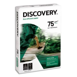 DISCOVERY Ramette 500 feuilles papier Blanc Discovery A3 75G CIE 161 photo du produit