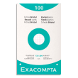 EXACOMPTA Etui de 100 fiches bristol perforées 125x200mm quadrillées 5x5 Blanc photo du produit