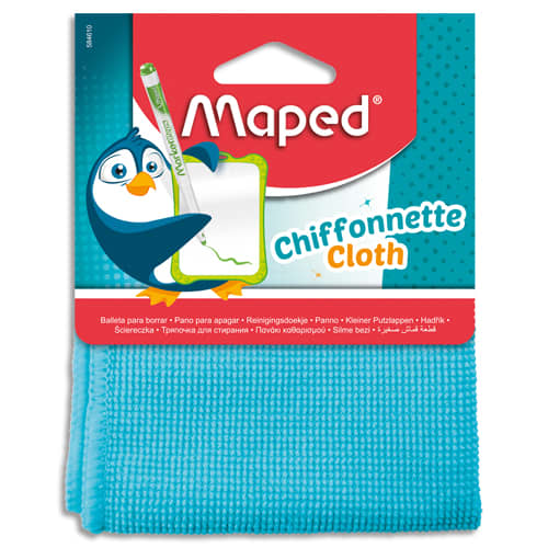 MAPED Chiffonnette nettoyante pour ardoise blanche. Coloris bleu photo du produit