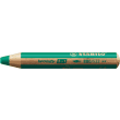 STABILO woody 3in1 crayon de couleur multi-surfaces mine extra-large (10 mm) - Vert foncée photo du produit