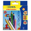 LYRA Etui de 12 crayons de couleur Triple One couleurs assorties photo du produit