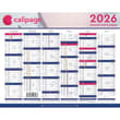 CALIPAGE Calendrier bancaire Calipage, 6 mois par face soit 12 mois - format : 21 x 26,5 cm photo du produit