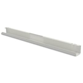 Goulotte métal blanc pour bureau largeur 120 cm gamme FLEXI. Dimensions : 45 x 85 cm photo du produit