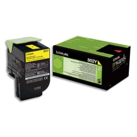 LEXMARK Cartouche toner Jaune 802Y 80C20Y0 photo du produit