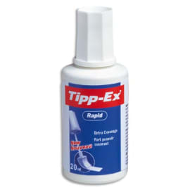 TIPP-EX Correcteur fluide avec pinceau en mousse séchage rapide flacon de 20 ml RAPID photo du produit