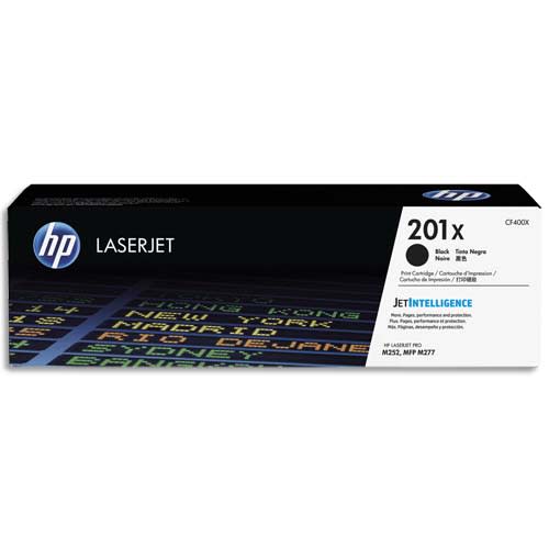 HP 201X CF400X Toner Noir grande capacité Authentique pour HP Color LaserJet Pro M252 / M274 / M277 photo du produit