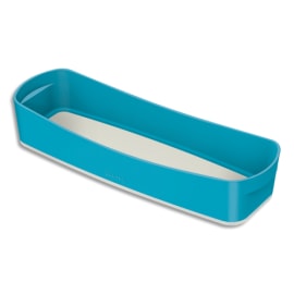 LEITZ Bac de rangement Long COSY sans couvercle. Dimensions : 30,7x5,5x10,5cm. Coloris bleu photo du produit