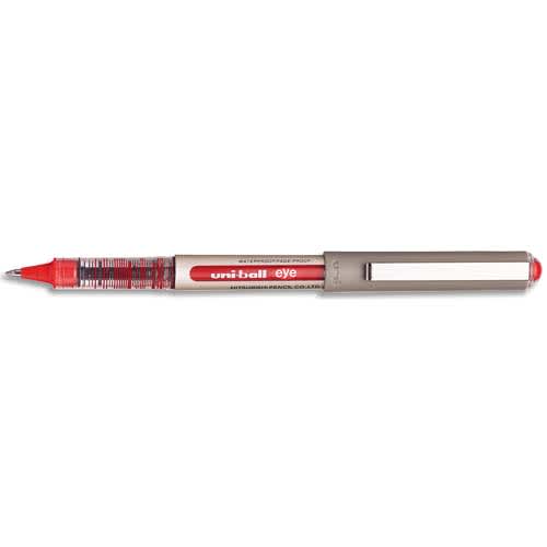 UNI-BALL Stylo Roller pointe métal fine encre liquide Rouge UNI-BALL EYE UB 157 photo du produit Principale L