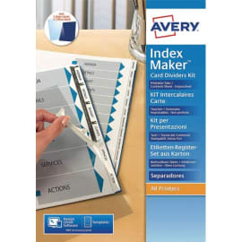 AVERY Kit de présentation ''Indexmaker'' 6 touches 05002061 photo du produit