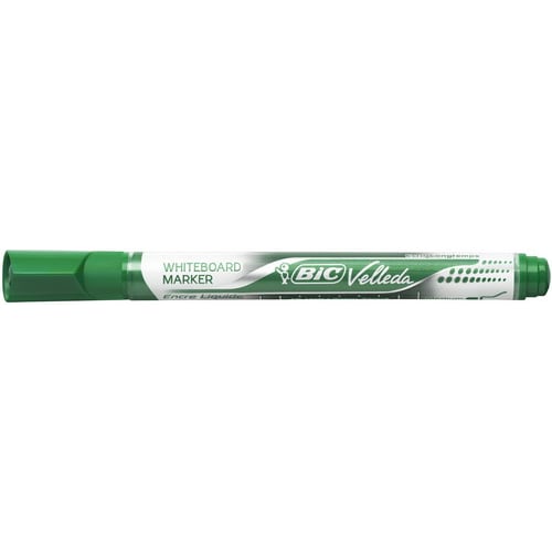 BIC Velleda Feutres pour Tableau Blanc Effaçables à Sec Pointe Conique Large - Vert photo du produit Secondaire 1 L