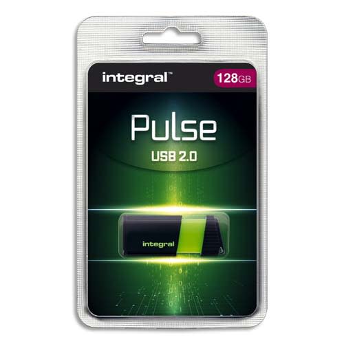 INTEGRAL Clé USB 2.0 PULSE 128Go Verte INFD128GBPULSEGR photo du produit Principale L