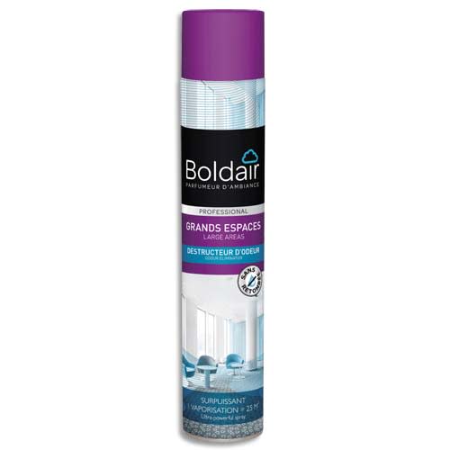 BOLDAIR Aérosol 750 ml désodo surpuissant grands espaces 25 m² destructeur d'odeurs Neutre Professional photo du produit Principale L