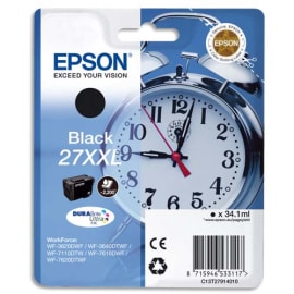 EPSON Cartouche Jet d'Encre DURABrite Ultra Noir XXL ''Réveil'' 27 (T2791) - C13T27914012 photo du produit