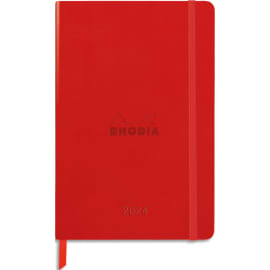 CLAIREFONTAINE RHODIA Agenda Webplanner Janvier à Décembre 2024 A5 - grille verticaIe,160pages COQUELICOT photo du produit