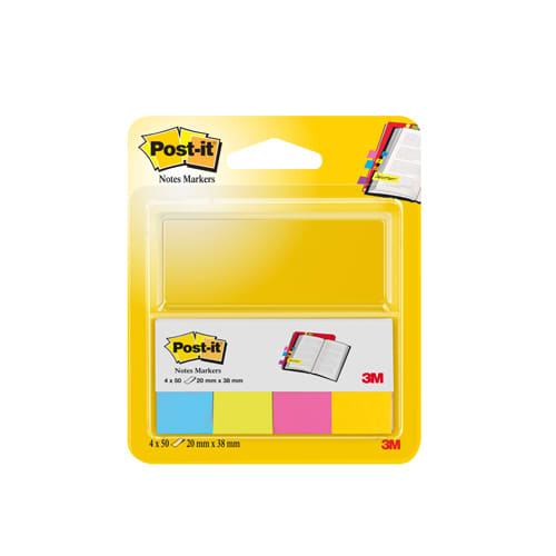 POST-IT Marque-pages POST-IT® papier (10x50) couleurs néons