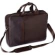 OBERTHUR Sacoche OREGON 2 compartiments, format 17,3'' - Dimensions : 43 x 10 x 33 cm coloris Brun photo du produit