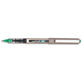 UNI-BALL Stylo Roller pointe métal fine encre liquide Verte UNI-BALL EYE UB 157 photo du produit