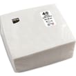 PRO NAPPE Paquet de 40 serviettes micro-gaufr&eacute;es ouate 2 plis - 38x38 cm - Blanc photo du produit