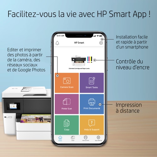 HP Multifonction Jet d'encre OJ 7740 A3+ G5J38A