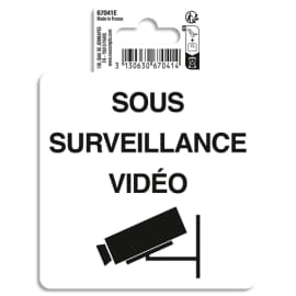 EXACOMPTA Panneau PVC adhésif antidérapant Surveillance video 10 cm 67041E photo du produit