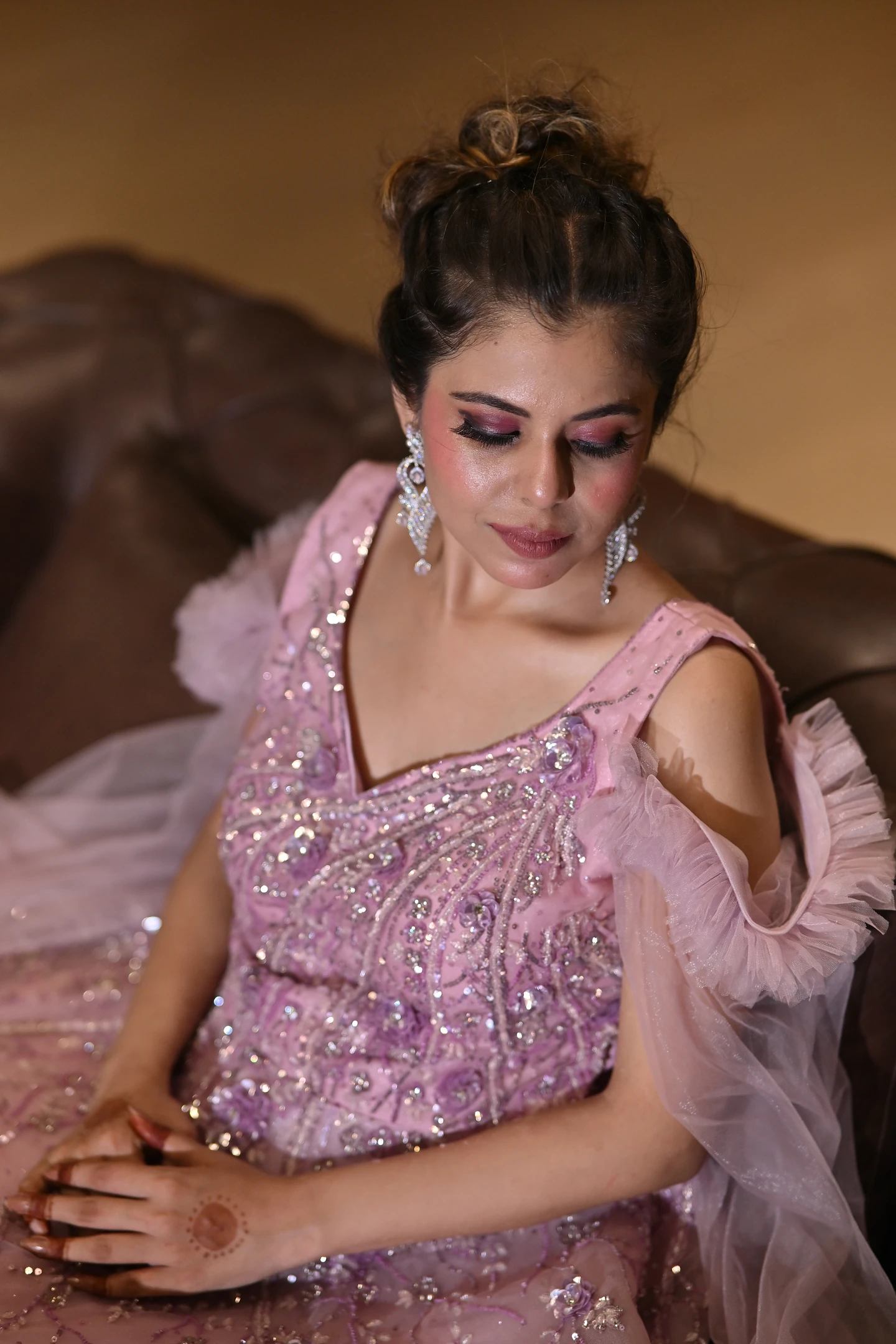 Aria Rose Quartz Couture Reception Ballgown — photo 4