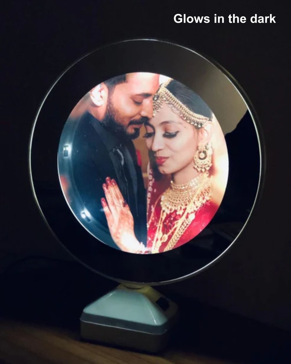 Magic Mirror Round Photo Frame - Image 1