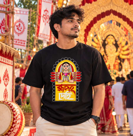 Durga Puja Special Tee Rupang Dehi