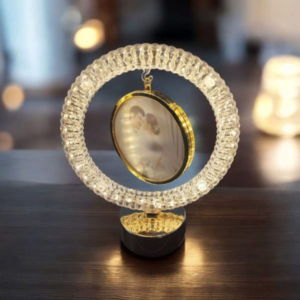 Rotating Crystal LED Photo Frame