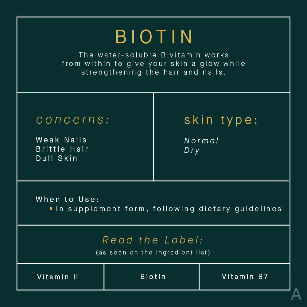 Biotin Hair Skin Nail Benefits Infographic