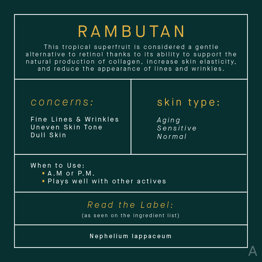 Rambutan Skincare Benefits Infographic