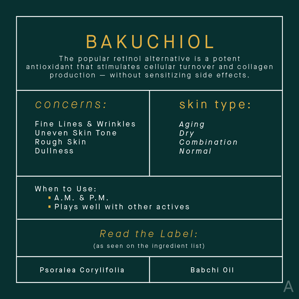 Bakuchiol Skincare Benefits Infographic
