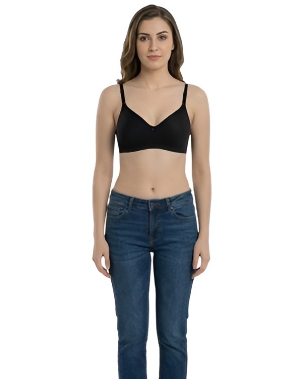 Black Padded Bra for Women | Black Bra by Hivra Soft 2