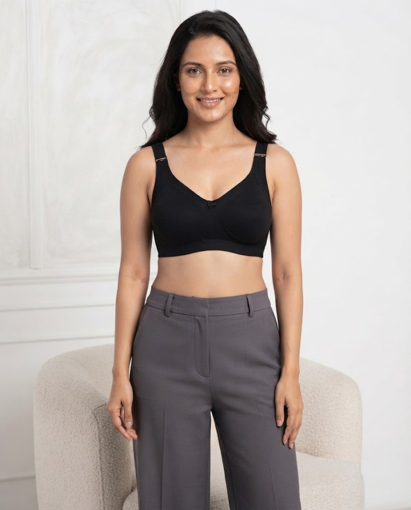High Support Non Padded Bra for Women | Adjustable Straps | Full Coverage | Everyday Comfort 2