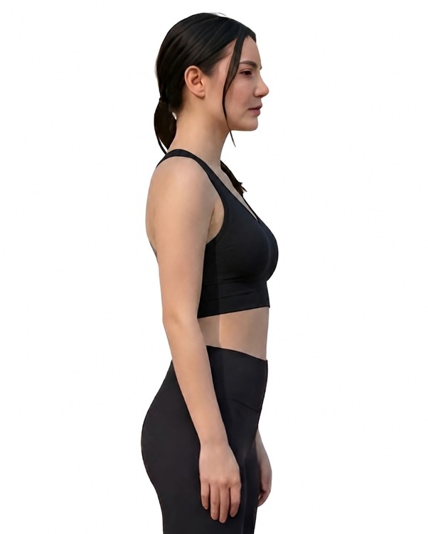 Black Seamless Sports Bra for Women 2