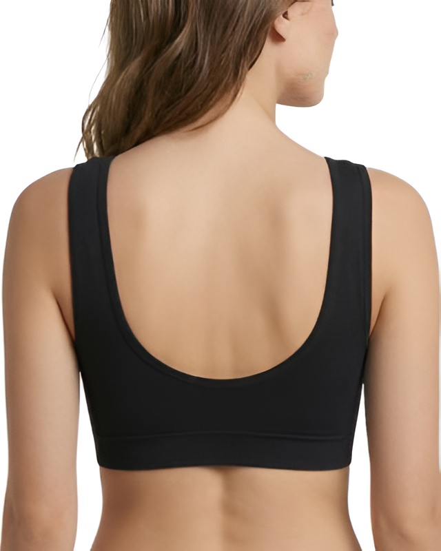Black Seamless Sports Bra for Women 4