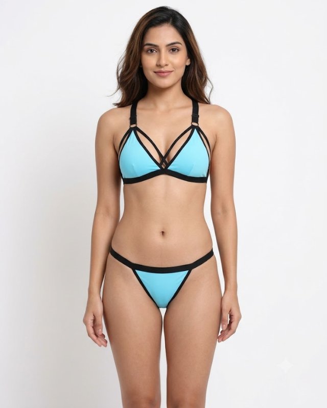 Cotton Lingerie Set for Women: Soft Comfort with a Strappy Finish 1