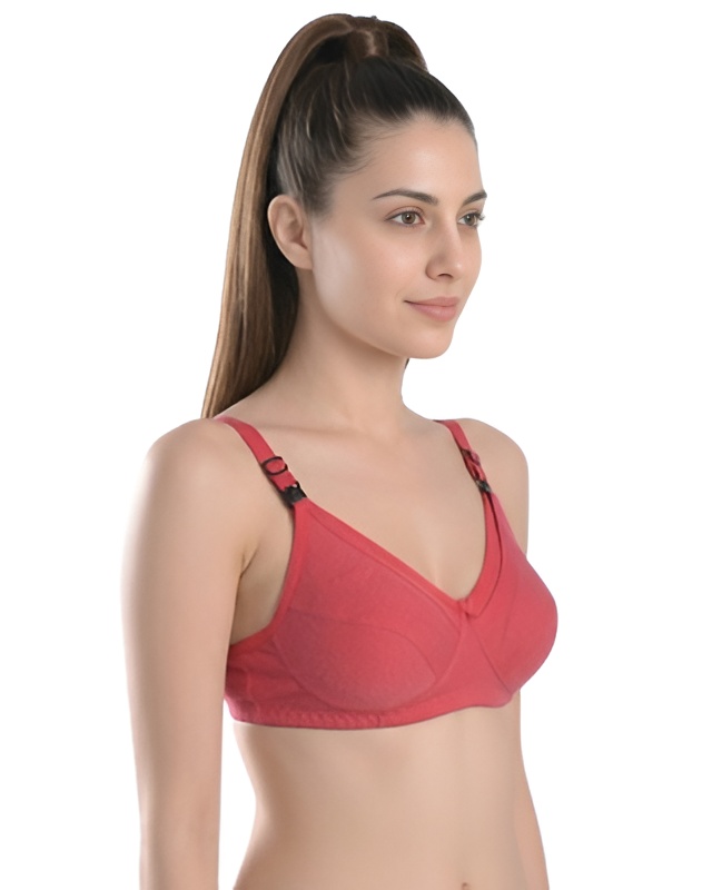 Coral Red Maternity Bra | Nursing Bra for Women Hivra Soft 4