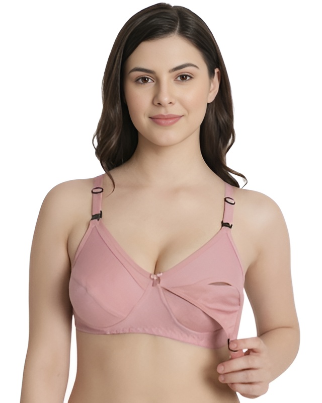 Dusty Pink Maternity Bra Nursing Bra | Hivra Soft 5
