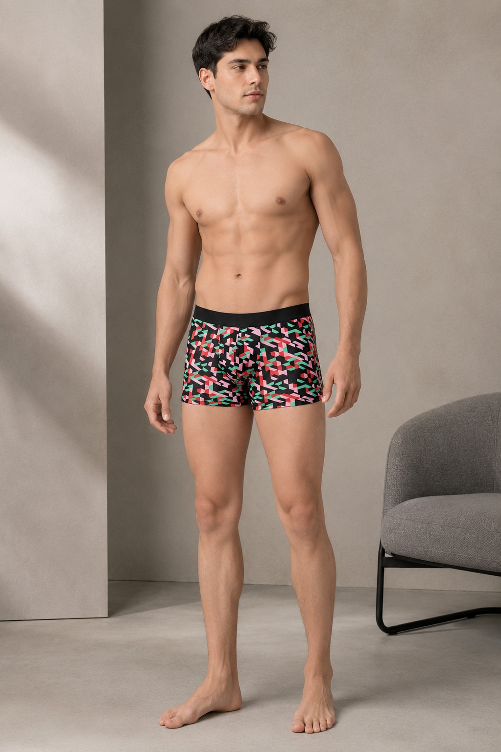Pixel Printed Trunk For Men 4