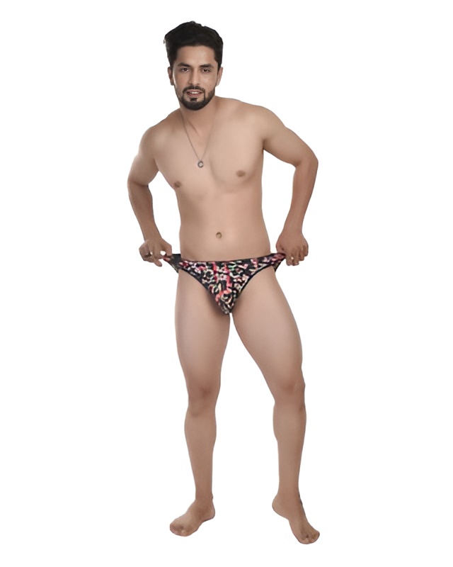 Pixel Printed Bikini Brief for Men 5
