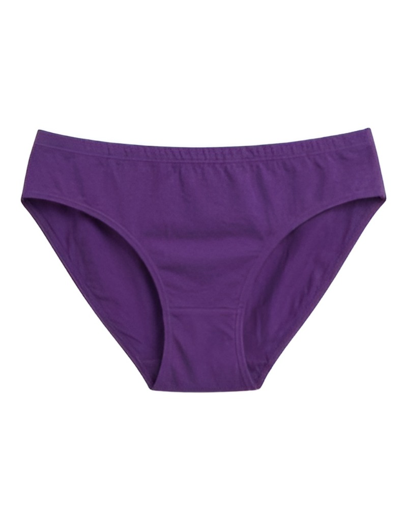 Purple Cotton Brief Panty for Women | 24Hr Perfect Daily wear by HS 4