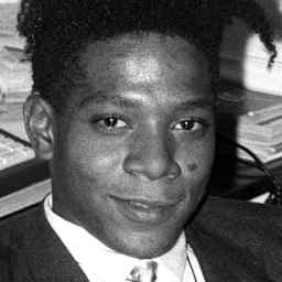 Jean - Michel Basquiat at the surprise birthday party for Susanne Bartsch at the Rainbow Roof, at Steven Greenberg's office,  30 Rockefeller Plaza