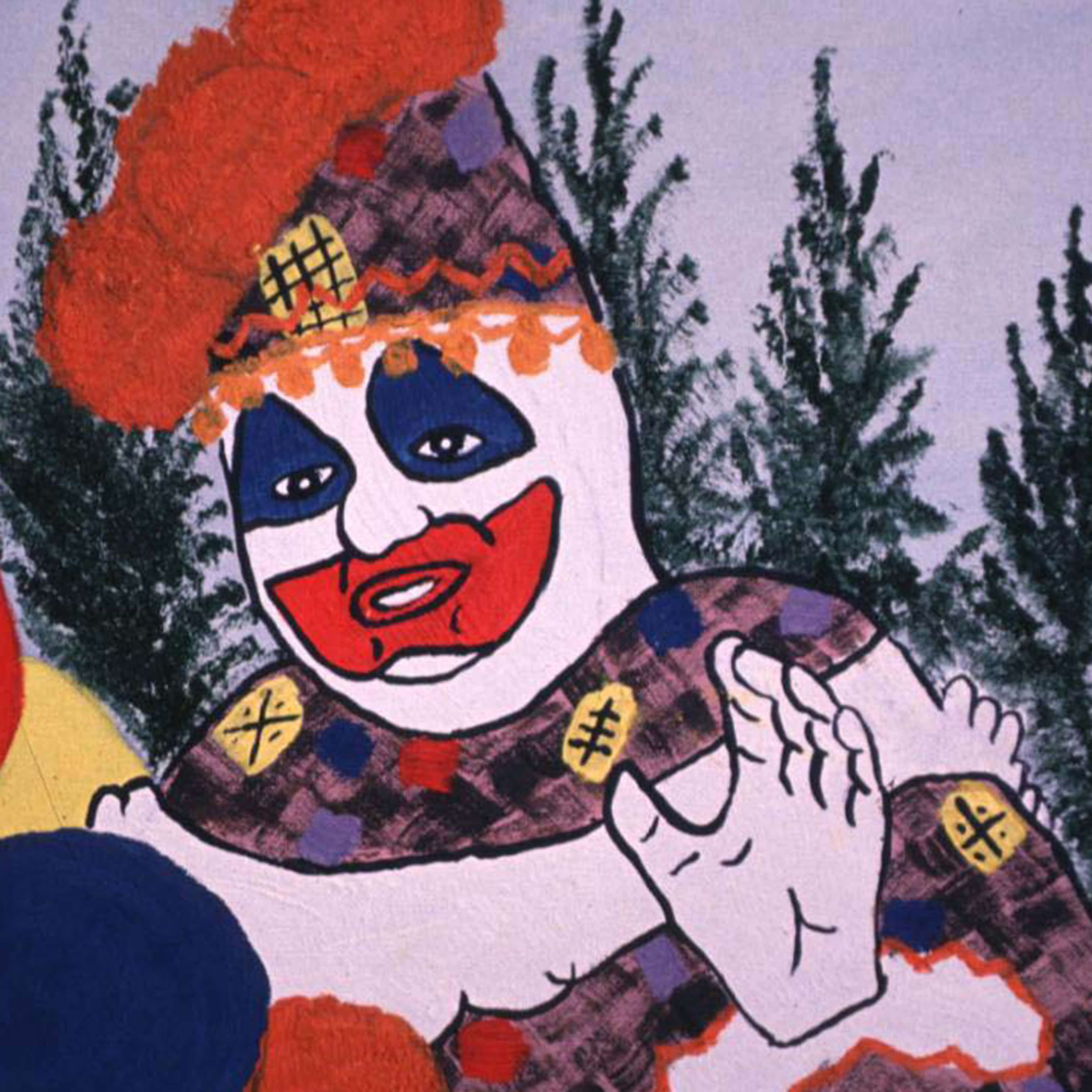 john wayne gacy clown drawing