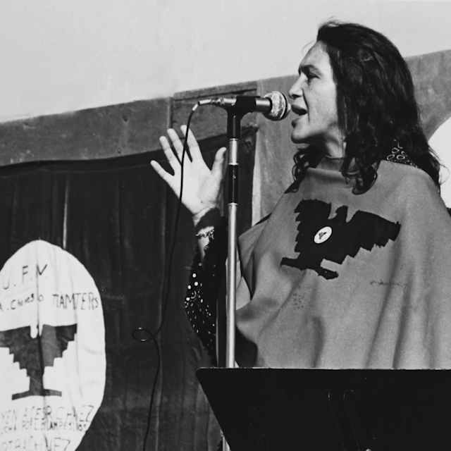 Dolores Huerta Speaks At UFW Rally