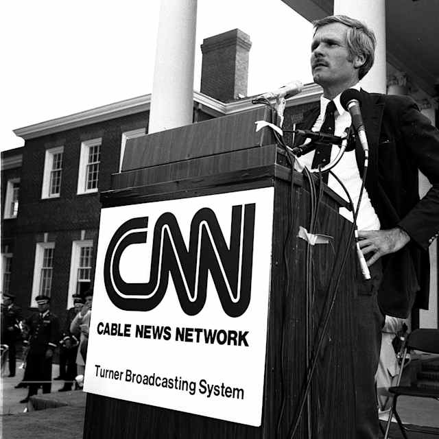 Ted Turner At CNN Launch