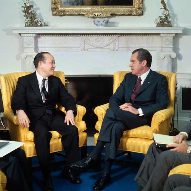 President Nixon with Vietnamese and American Leaders