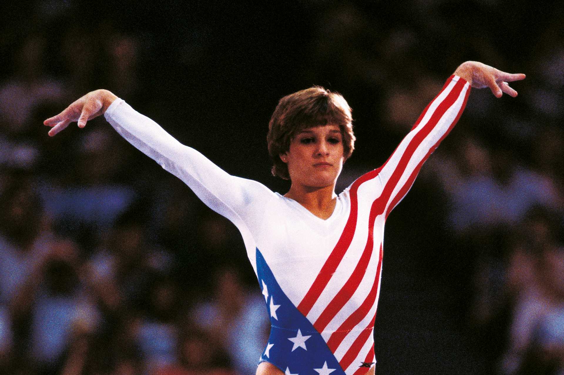 Mary Lou Retton in the competition