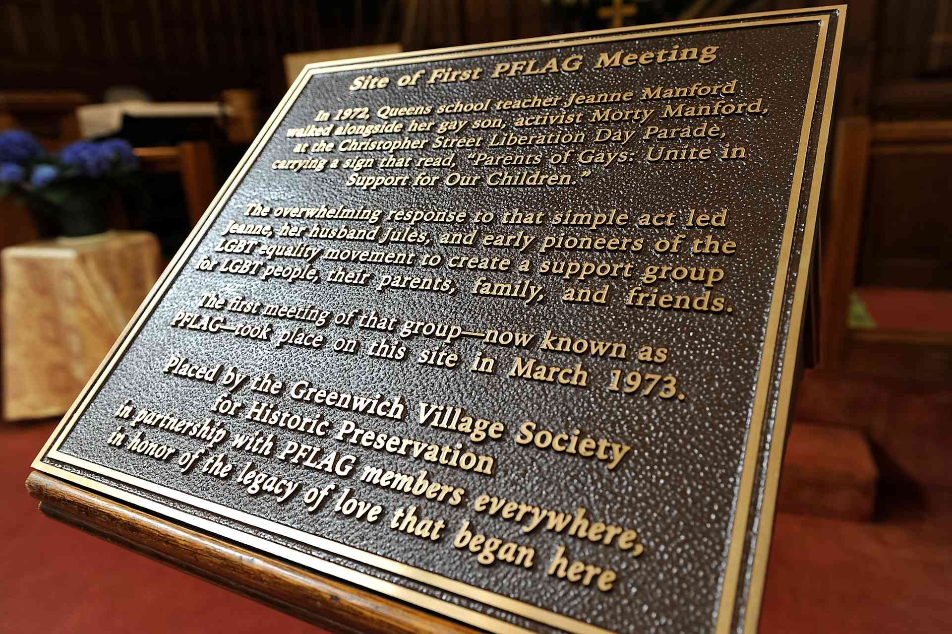 PFLAG National Memorial For Founder Jeanne Manford