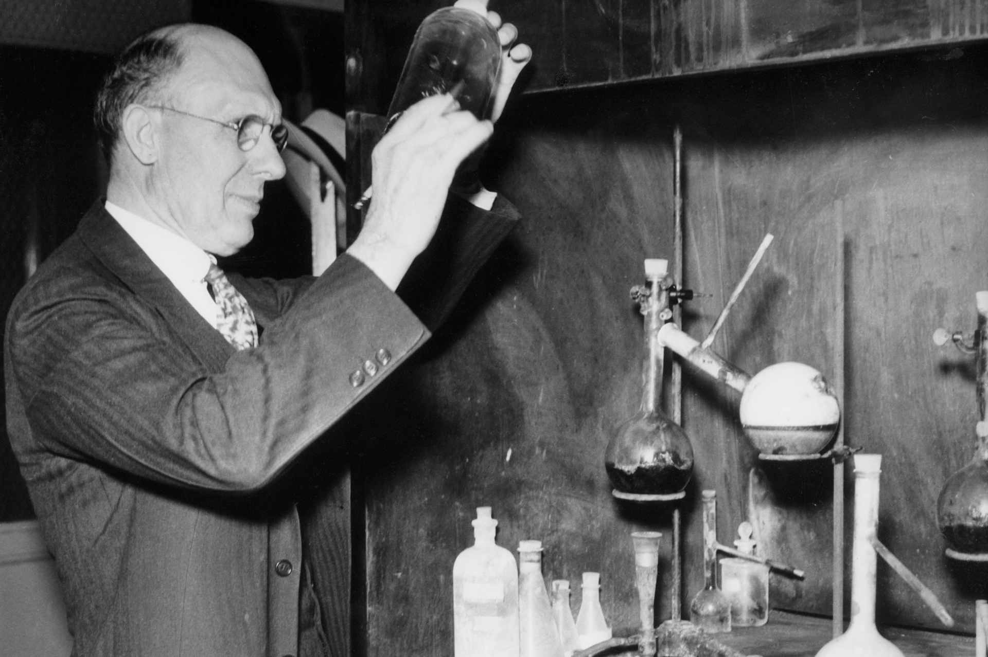 Charles Kettering in Research Lab